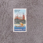 Znaczek Pocztowy = = DANIA = = 1998rok --- 1000-czna Rocznica Rosklide