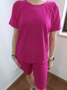 Komplet bluzeczka +legginsy kolorek fuksja