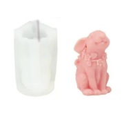 KRÓLICZEK Wielkanoc forma silikonowa 7.1*5.3 do Świec Wosku Mydła Odlewów 