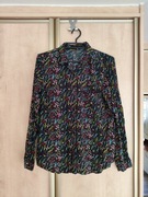 Koszula z długim rękawem w kwiaty 