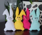 Kolorowe wiosenne zajączki handmade 