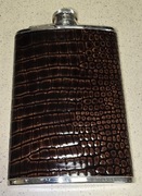 Piersiówka 240ml Imitacja skóry krokodyla