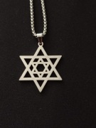 Nowy naszyjnik z podwójną gwiazdą Dawida 