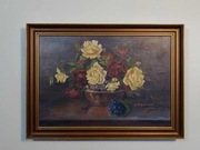 Stary obraz na płótnie Gudrun Graeser1944 kwiaty