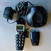 Telefon analogowy dla seniora osób niedowidzących bezprzewodowy sprawny