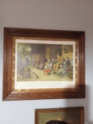 Obraz Albert Anker (1831-1910) - "Dziadek opowiada" - litografia