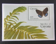 !!! GUYANA MOTYLE - PIĘKNY Blok CZYSTE**!!! 