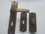 Klamki drzwi KMT stare złoto ciemne bez 1 strony