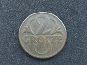2 grosze 1939. Brąz.