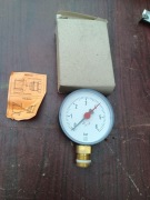 Nowy manometr, ciśnieniomierz, 0-6 bar, 80 mm, 1/2 cala
