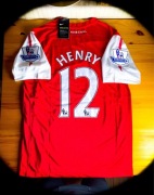 (M) Thierry Henry 12 Arsenal 2011/2012 Jersey Nowa Czerwona Domowa Koszulka