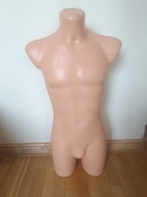 tors męski krótki beżowy - manekin plastikowy