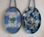 Unikat designerski premium taca ozdobna / ścienna 40x30 cm