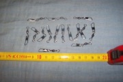 Krętlik z agrafką  3 cm zestaw 15 szt