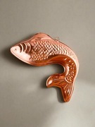 miedziana forma do galaretki lub ciasta w kształcie ryby