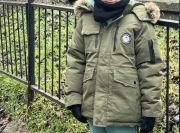 F-26 kurtka dziecięca parka sezon zimowy rozmiar 140