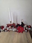 Stroik świąteczny z reniferem 