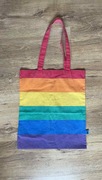Kolorowa, tęczowa torba płócienna