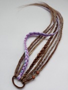 Dredy w gumce doczepy dredloki peruka warkoczyki zagęszczanie włosów treska