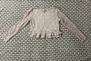 Koronkowy top z długim rękawem H&M rozmiar S