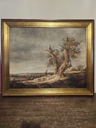 Obraz Jan van Goyen Krajobraz z dwoma debami