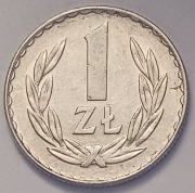 1 zł złoty 1975 r. zzm b. ładna