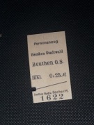 Magnes Bilet Beuthen Stadtwald (Bytom Północny) - Beuthen