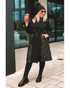 Płaszcz pikowany czarny lub szary