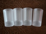 KIELISZKI JAGERMEISTER TŁOCZONE , SZRONIONE - 4 SZTUKI !!!!!