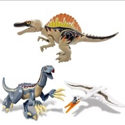 3 dinozaury Spinozaur terizinozaur kecalkoatl