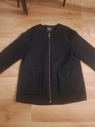 Kurtka Simple r. 38, granatowa, wełna, przejściowa, b. ładna, tanio!