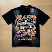 HELLSTAR Path to Paradise Męska Koszulka Czarna Obszerna Baggy Rozmiar XL 