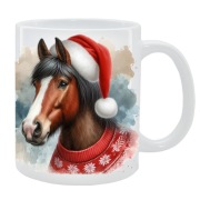 KUBEK Z KONIEM NA ŚWIĘTA, PREZENT, PERSONALIZOWANY, 24HWYS