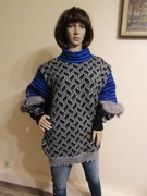 ORIGINAL NORWAY damski sweter norweski oversize vintage 100% wełna_ XL