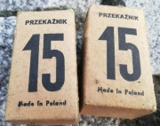 Dwa przekaźniki R15 cewka na 24V stałego