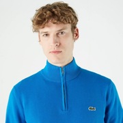 LACOSTE Half Zip Sweater Classic Fit 100% bawełna organiczna sweter męski M