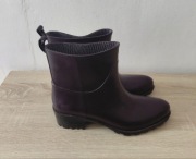 Kalosze damskie śliwkowe (fioletowe) roz.38 wymiary opis firmy Bhobotli