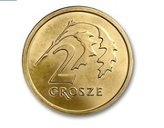 2 gr. 2005 r Mennicze 10 sztuk z worka - saszetki