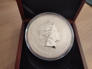lokata inwestycyjna 1 kg czystego 999 Srebrna moneta Rok Smoka 2012 1000 g 