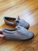 Buty trampki z uszami szare króliki 38