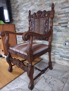 Fotel królewski antyk