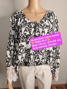 Bluzka z koronką na rękawach duży oversize 