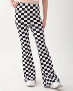 Nowe spodnie dzwony czarno białe 128/134