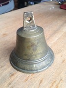 Stary kolekcjonerski dzwonek mosiężny numerowany nr. 10.