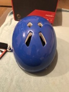 ALPINA Unisex - Dzieci, HACKNEY Kask rowerowy, blue gloss, 47-51 cm