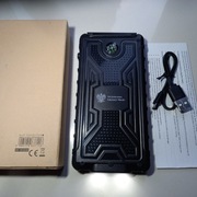 POWERBANK 10000mAh panel solarny kompas latarka