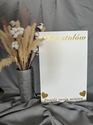 Tablica plan stołów ślub powitalna