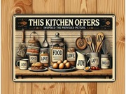 Dekoracyjna tablica metalowa