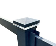 Lampka solarna na słupek ogrodzeniowy 100x100mm