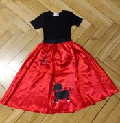 spódnica + bluzka 7 - 9 lat Bal Przebranie rock & roll